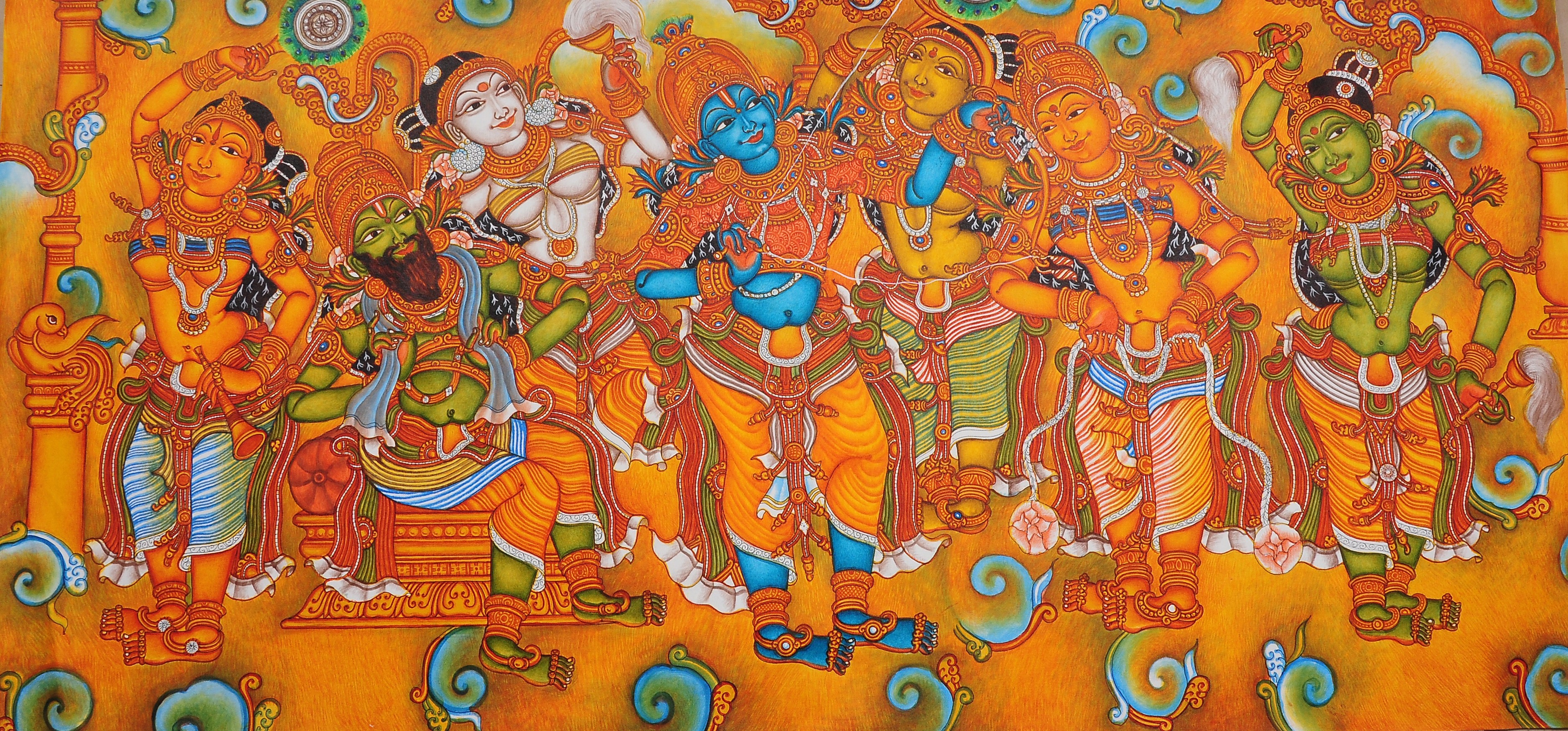 Classical Kerala Mural Painting